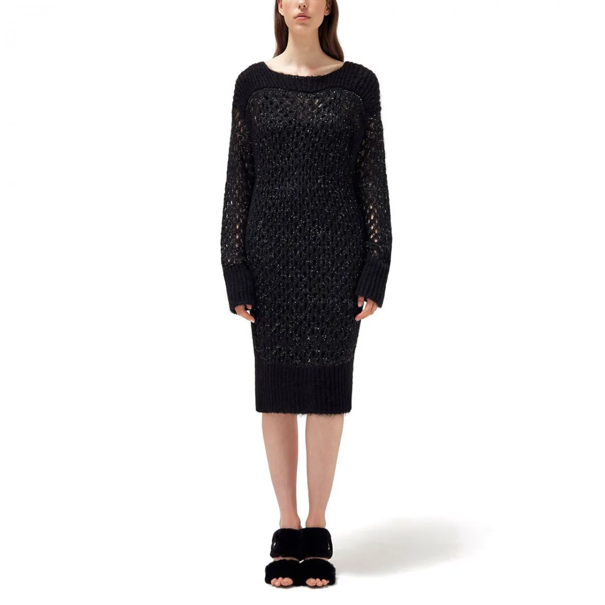 Abito In Maglia Misto Mohair Con Top