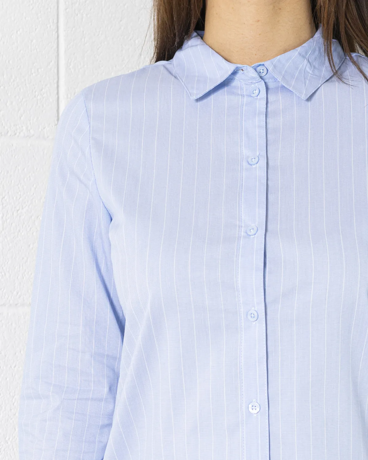 Camicia manica lunga Jacqueline De Yong JDYMIO L/S WVN NOOS Celeste