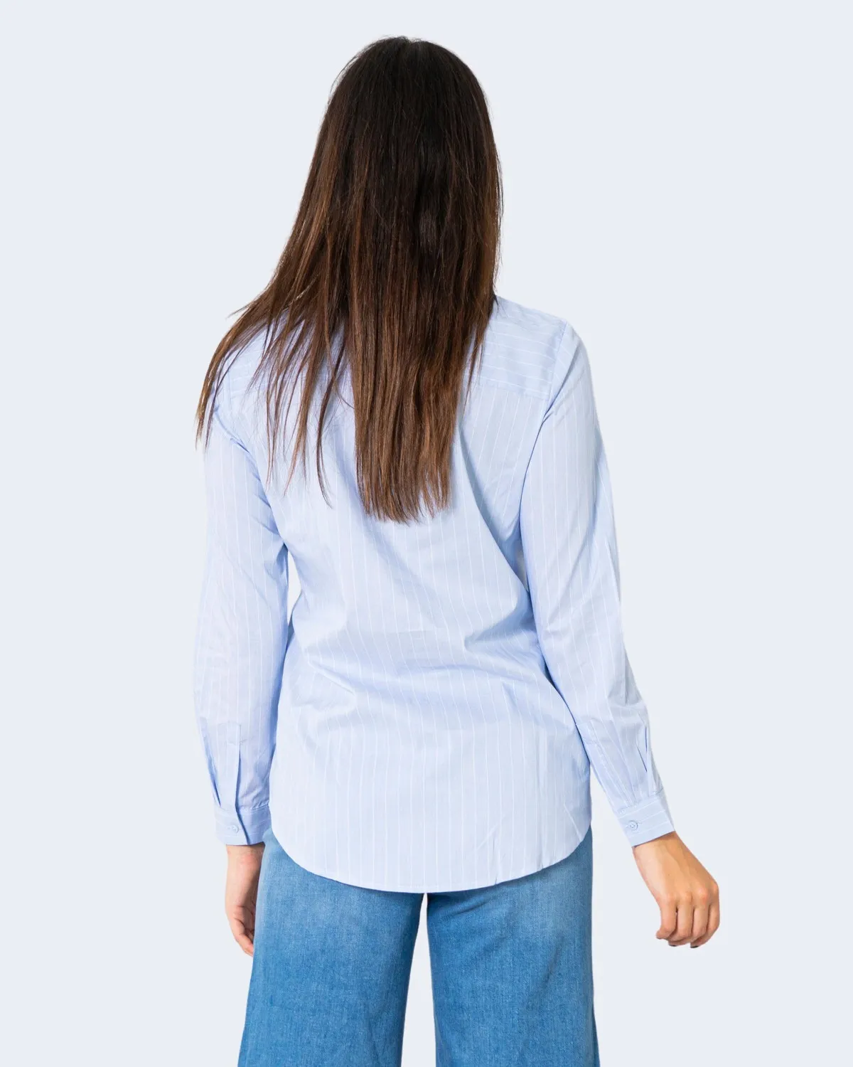 Camicia manica lunga Jacqueline De Yong JDYMIO L/S WVN NOOS Celeste