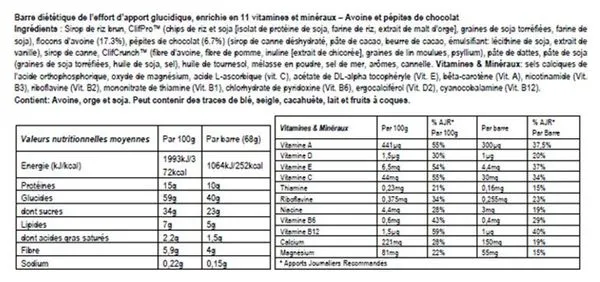 CLIF BAR Barretta energetica al cioccolato 68g