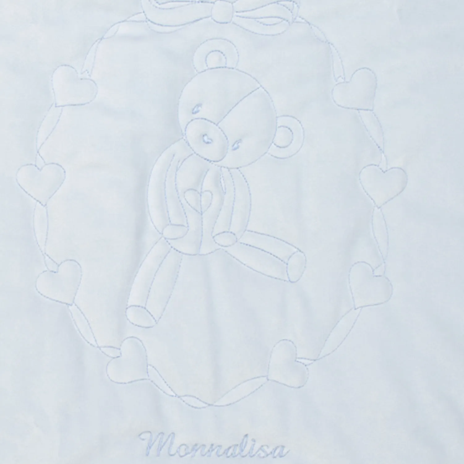 Copertina Celeste Cotone Neonato