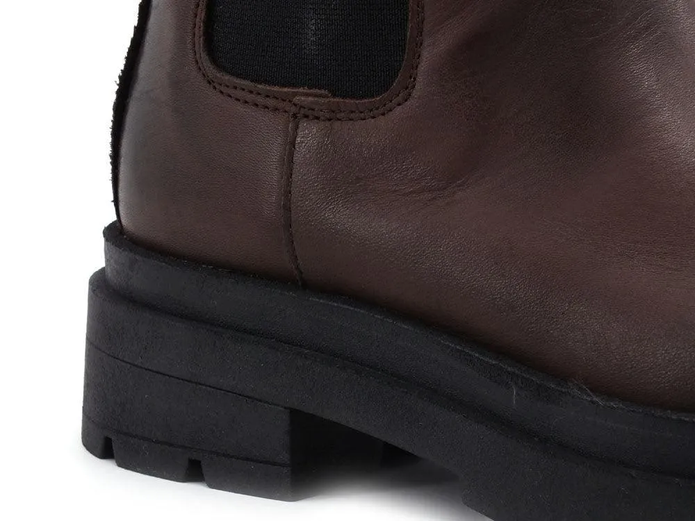 DIVINE FOLLIE Stivaletto Polacco Elastico Cioccolato Marrone DF630