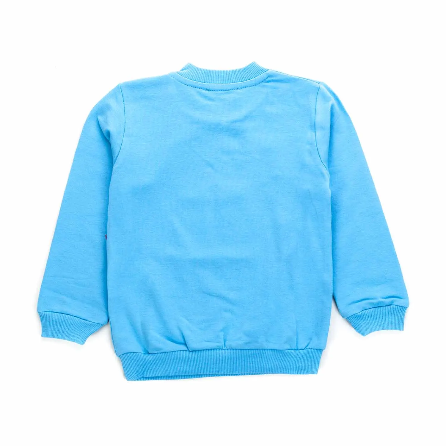 Felpa Celeste Con Orsetto Neonato