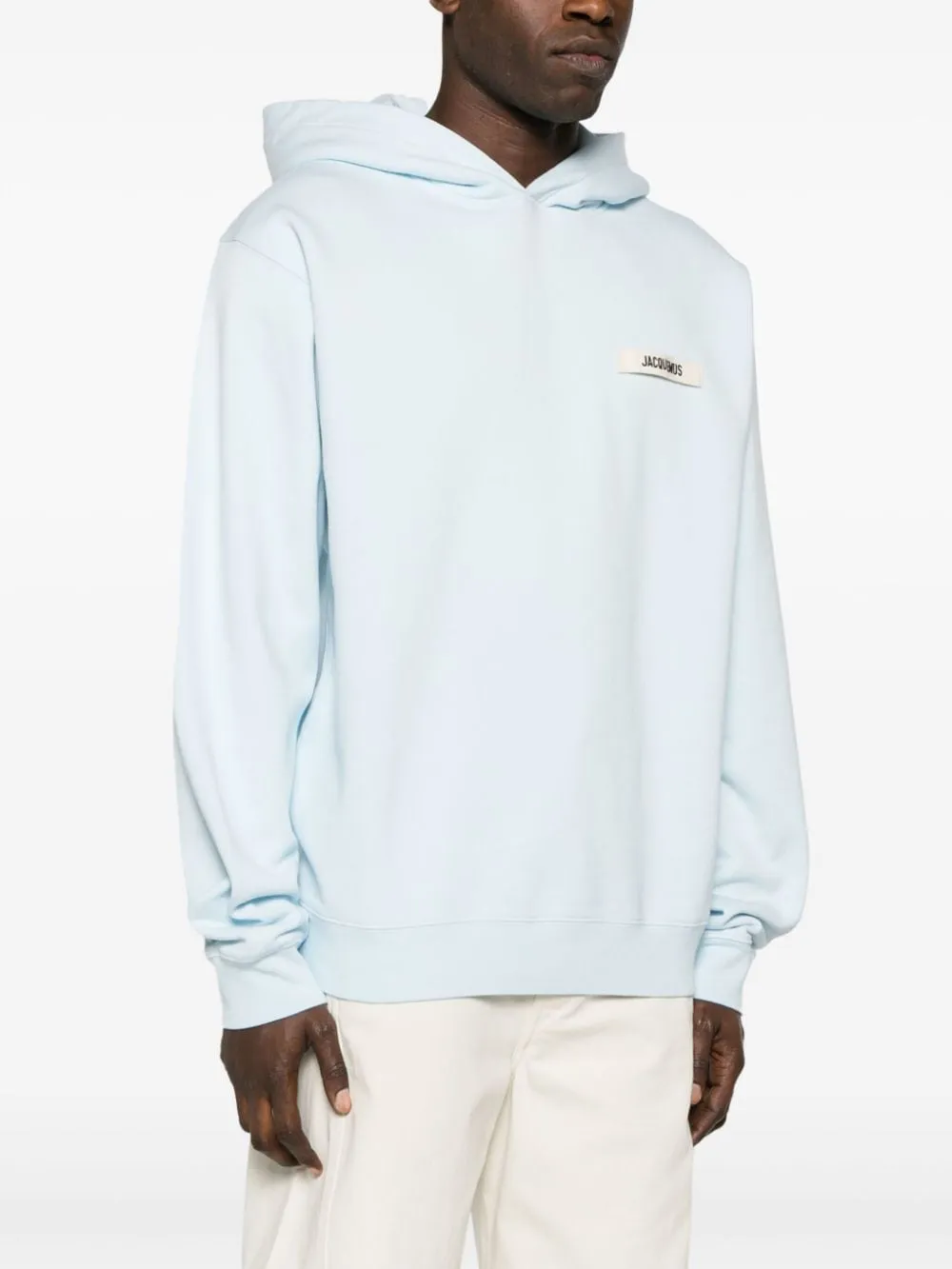 Felpa le sweatshirt gros grain  in celeste - unisex