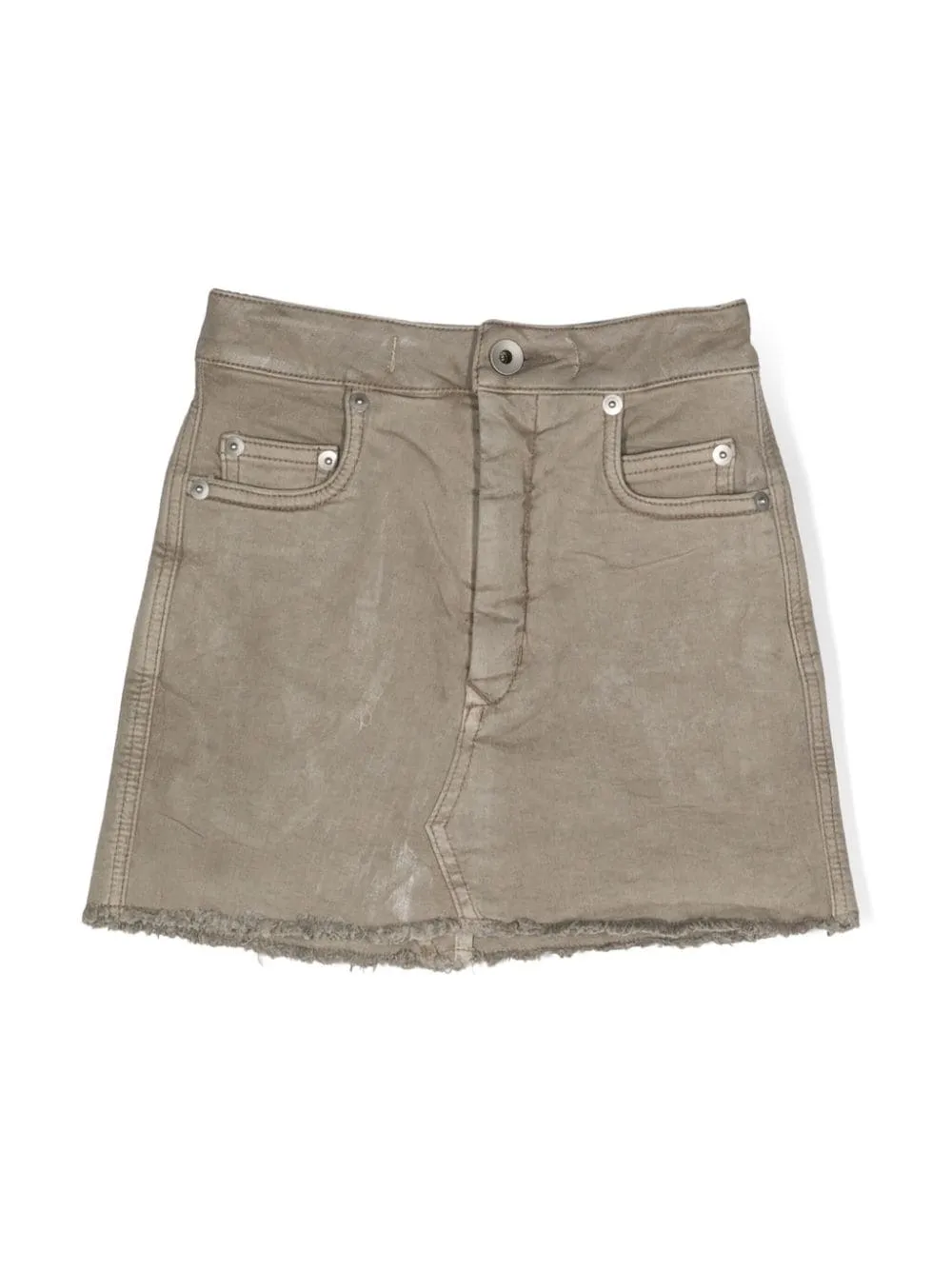 Minigonna in denim in grigio - bambina
