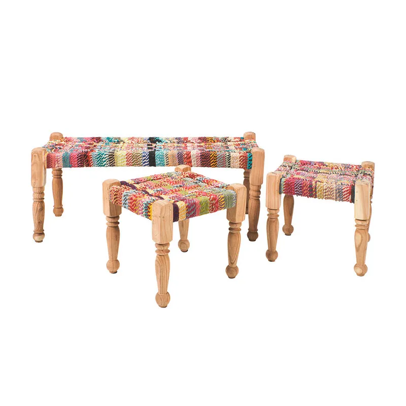 Novità Home Set da 3 panca e sgabello new item, multicolore
