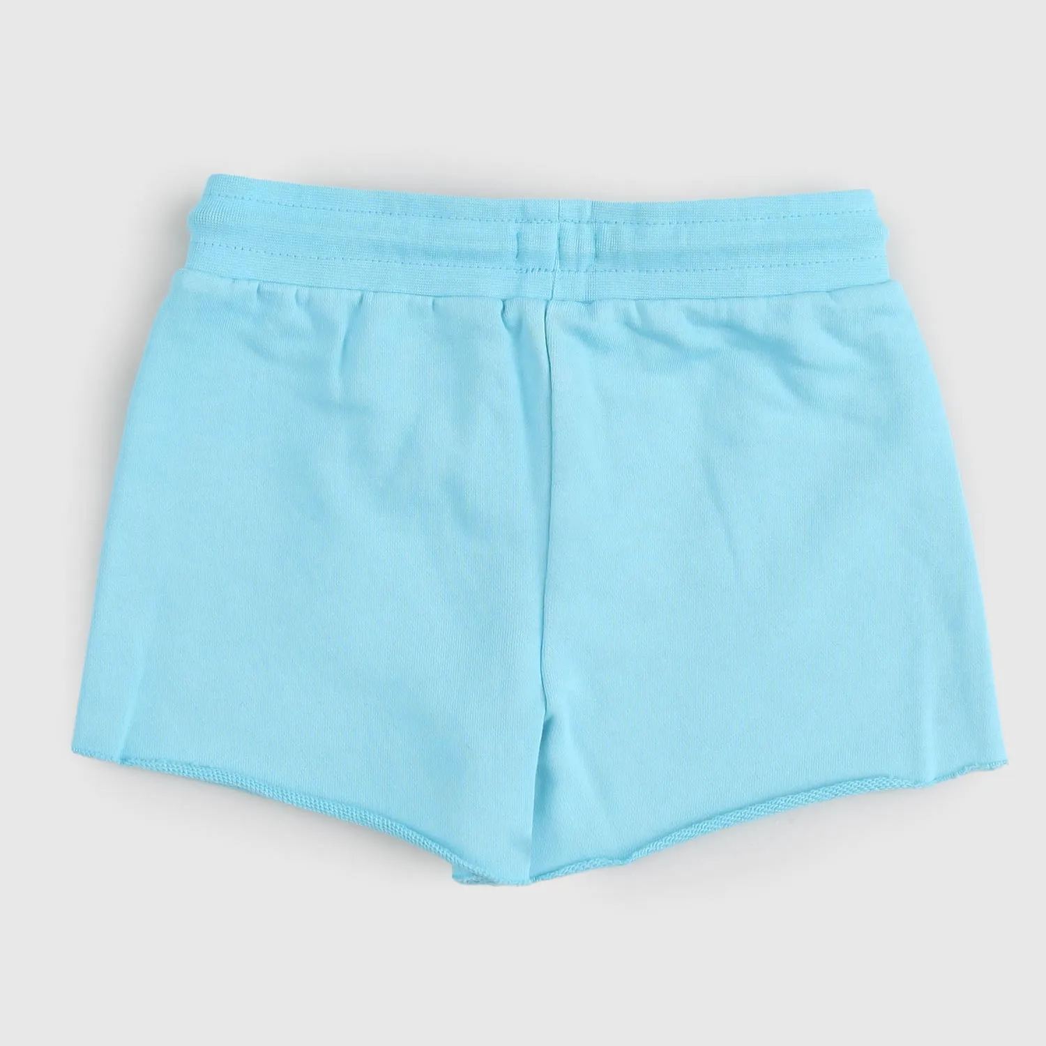 Pantaloncino Celeste Con Fiore Bambina