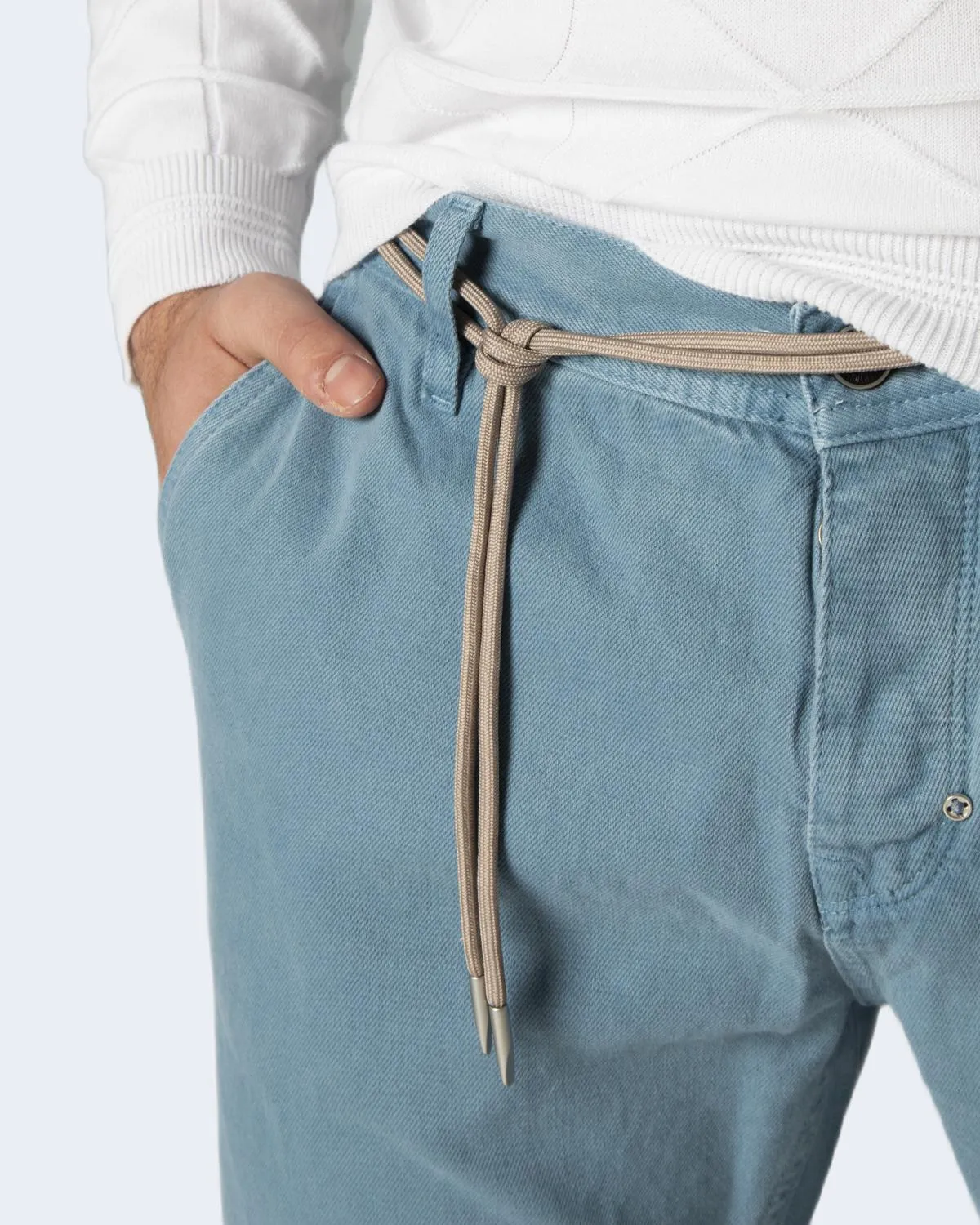 Pantaloni slim Antony Morato oliver ankle lenght  Celeste