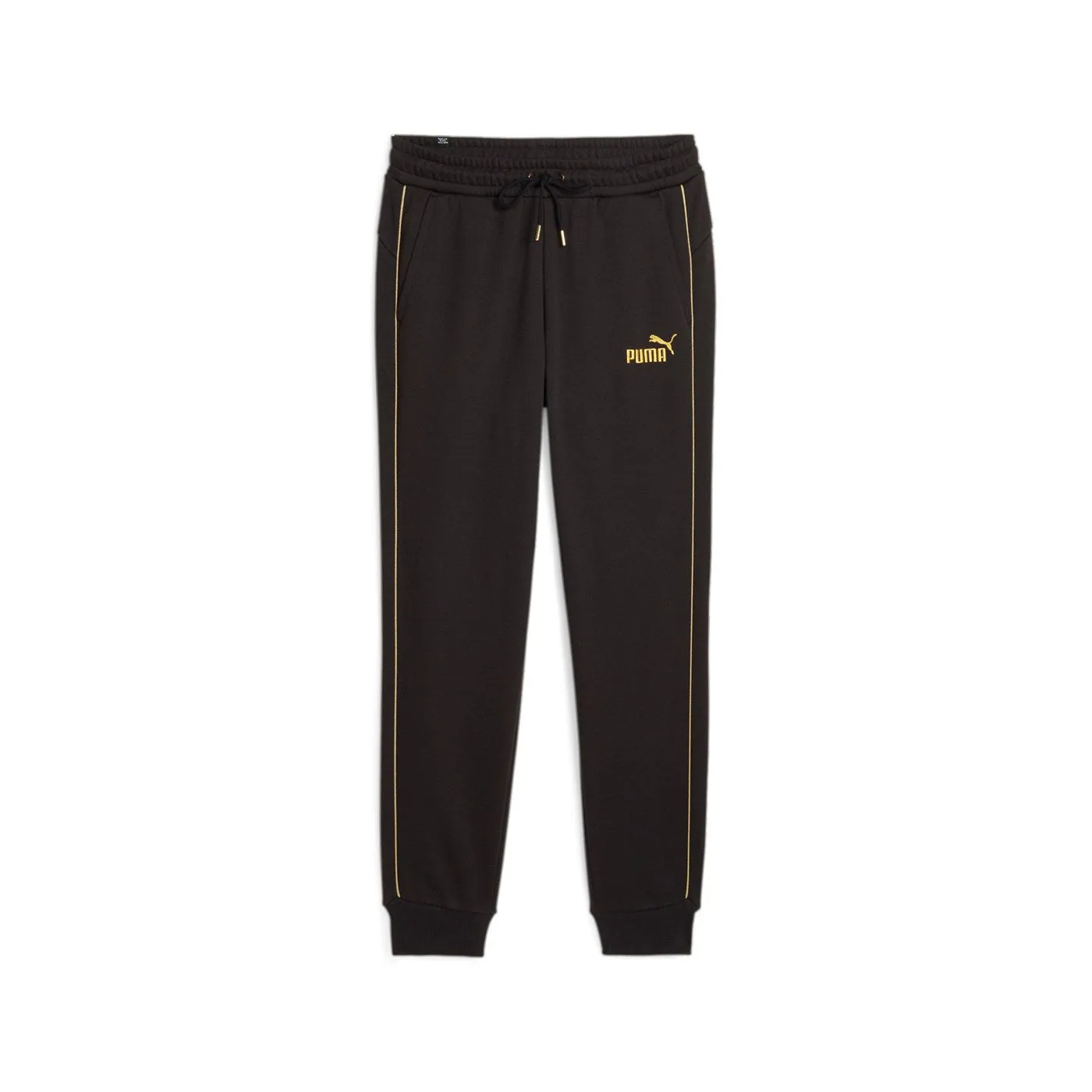 Puma Men's sports trousers with cuff Ess+ Minimal Gold 680306 01 black