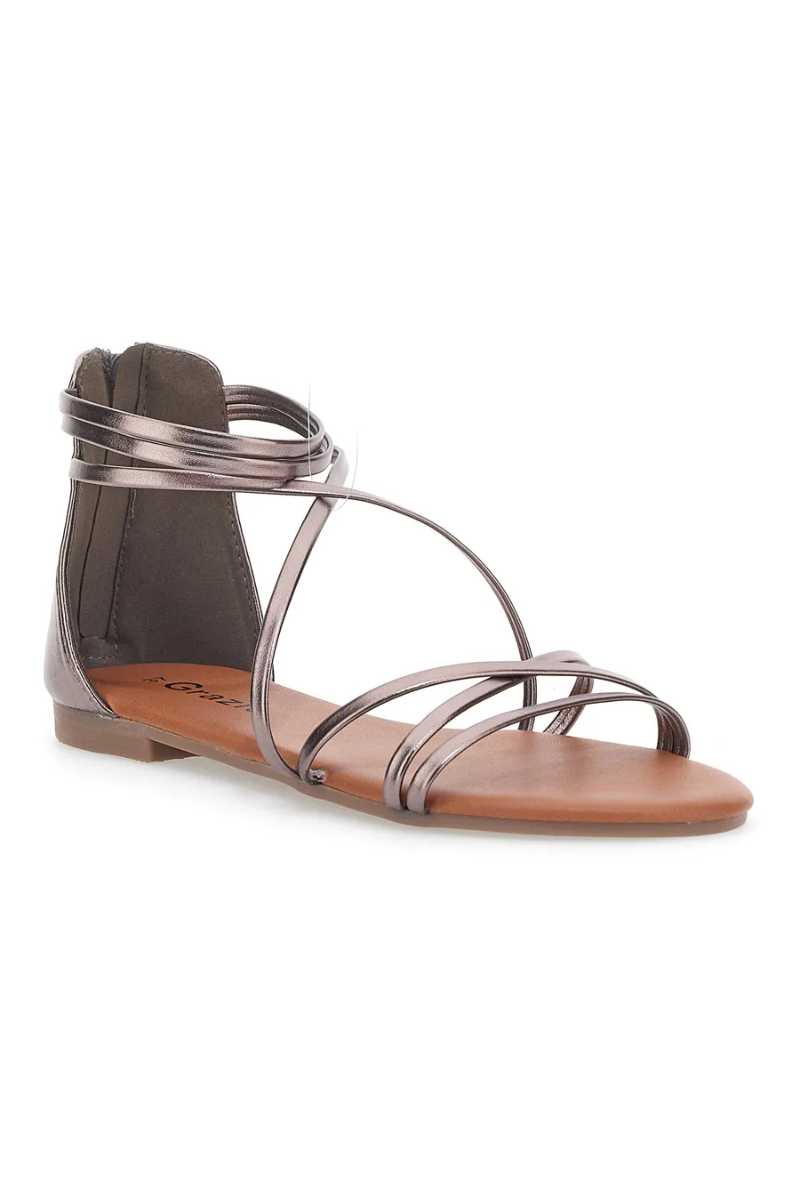 Sandali Flat Grazie 5005 Bronzo