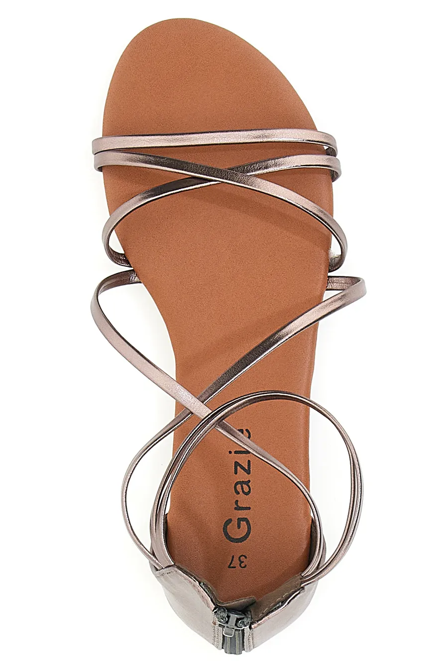 Sandali Flat Grazie 5005 Bronzo
