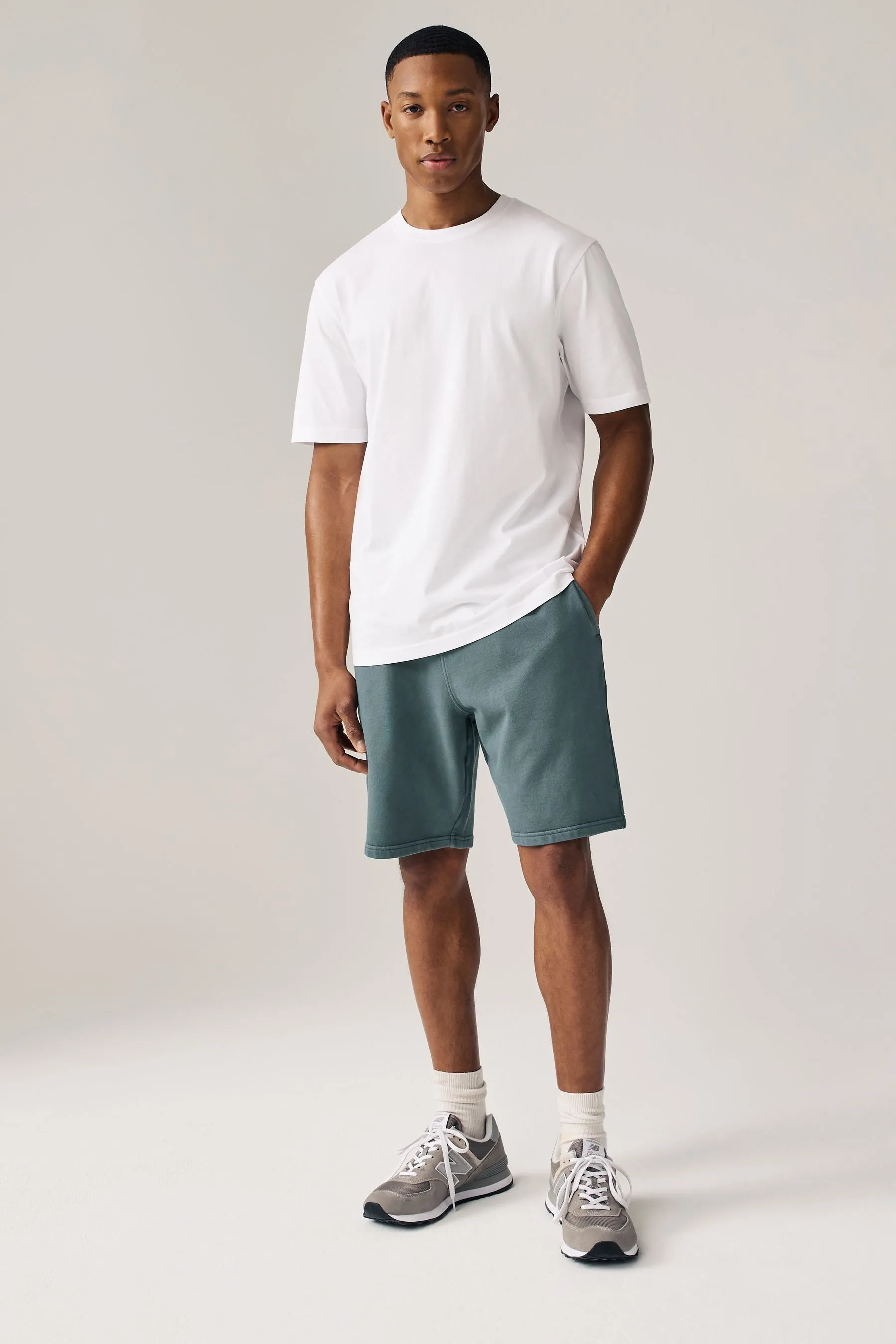 Shorts in jersey tinto in capo