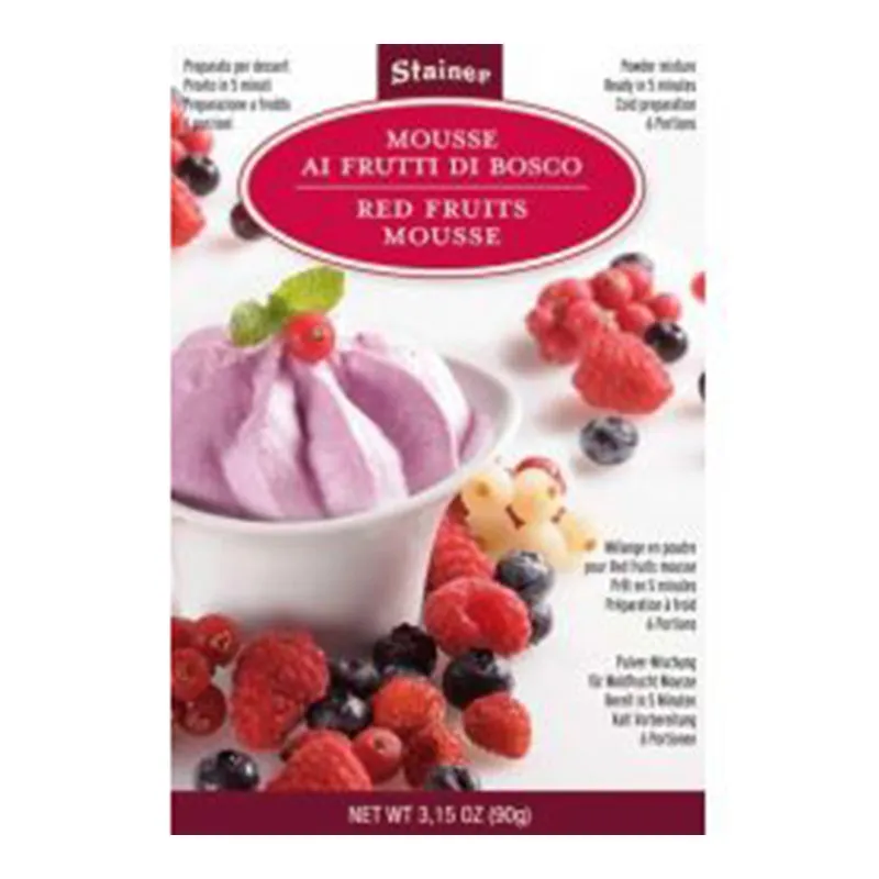 Stainer Cioccolato 10 Confezioni Preparato Mousse ai frutti di bosco