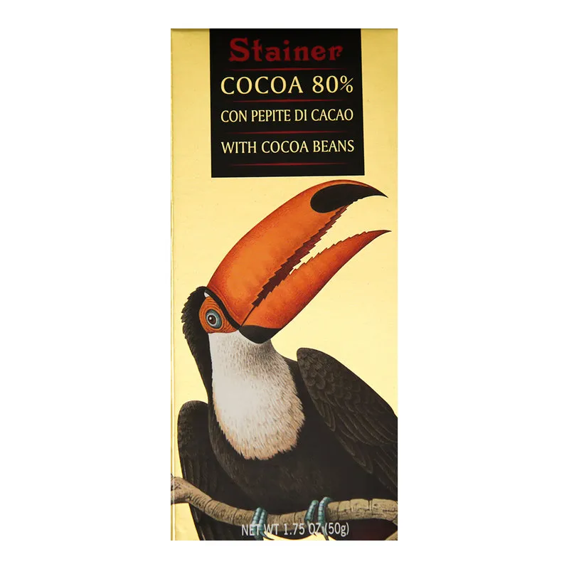 Stainer Cioccolato 10 Tavolette di Cioccolato 80% cacao
