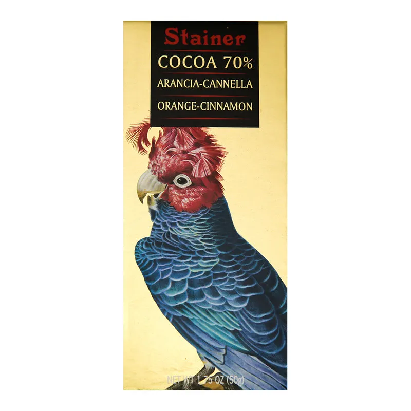 Stainer Cioccolato 10 Tavolette di Cioccolato arancia e cannella