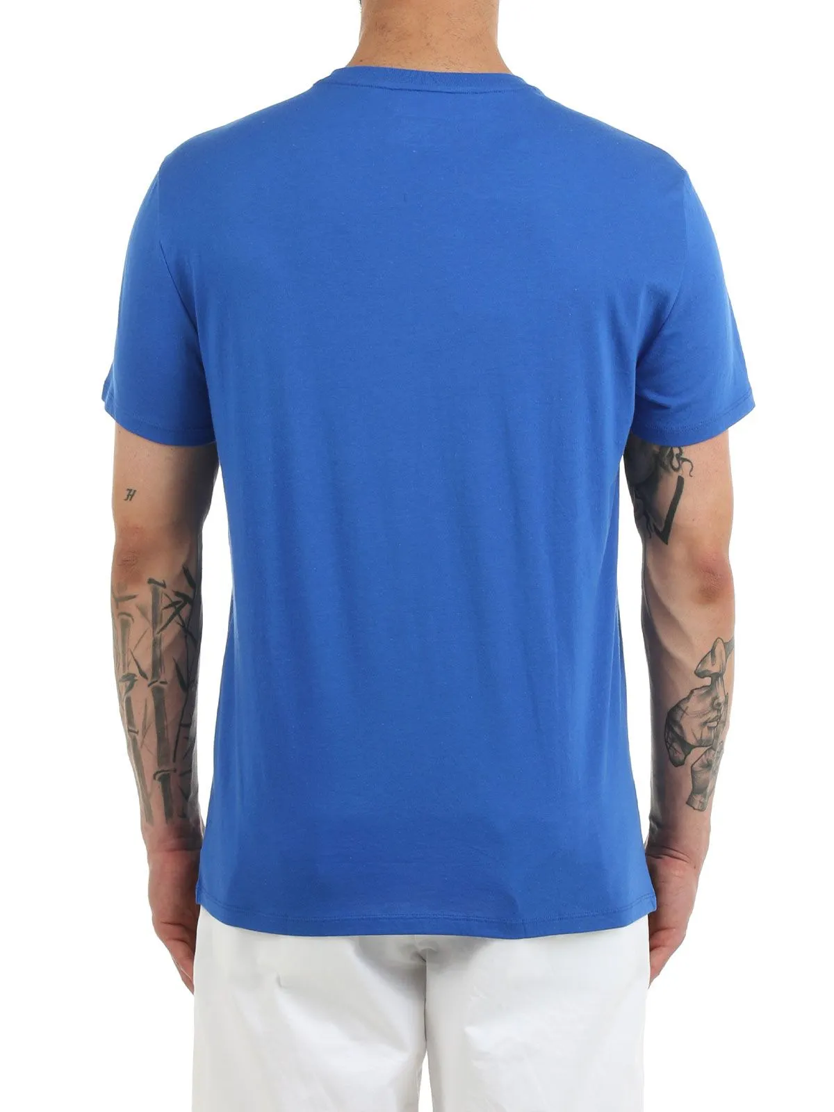 T-SHIRT CELESTE IN COTONE PIMA ULTRA LEGGERO