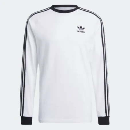 T-shirt Uomo Adicolor Classics 3-stripes Long Sleeve GN3477 Bianco