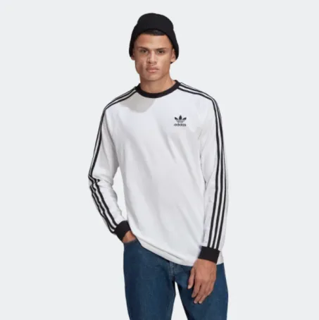T-shirt Uomo Adicolor Classics 3-stripes Long Sleeve GN3477 Bianco