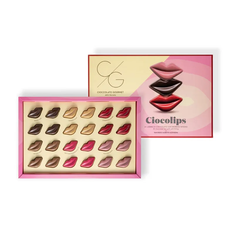 T'a Milano Cioccolato Gourmet Labbra di Cioccolato Ripiene - Ciocolips